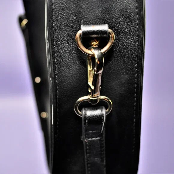 T-Shirt & Jeans Ring Handle Satchel in Black - Picture 6 of 7